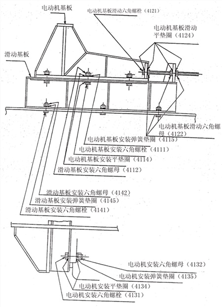 電動機基座結(jié)構(gòu)圖
